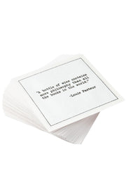 Five Star Napkins Cocktail Napkins with Drinking Quotes available at Mildred Hoit in Palm Beach.