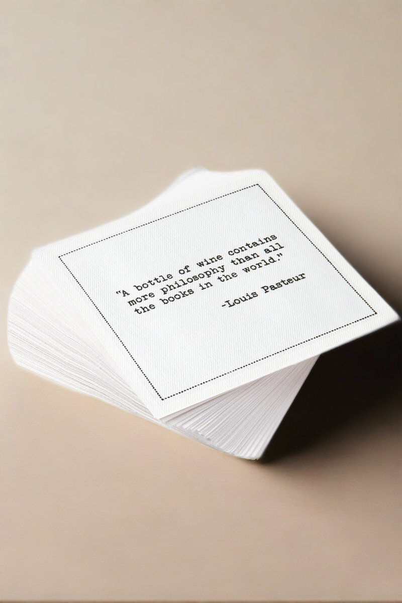 Cocktail Napkins with Drinking Quotes - Mildred Hoit