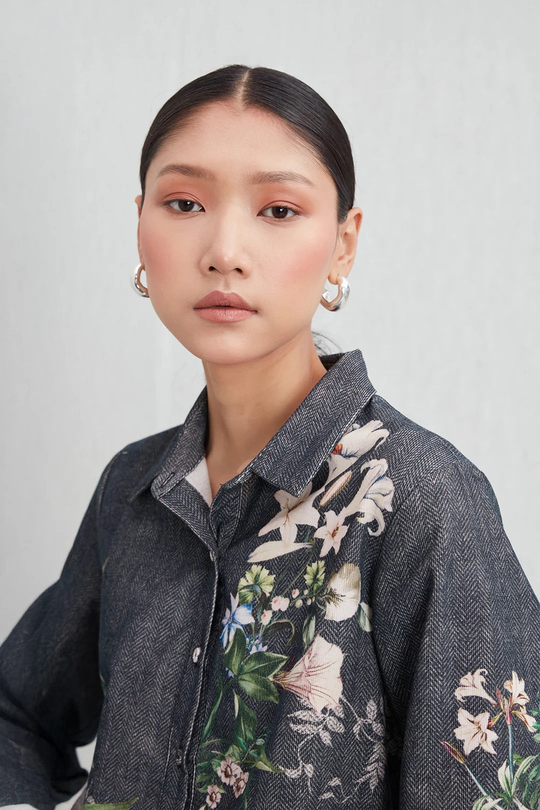 Ranna Gill Valorie Buttondown Shirt in Multi - Mildred Hoit