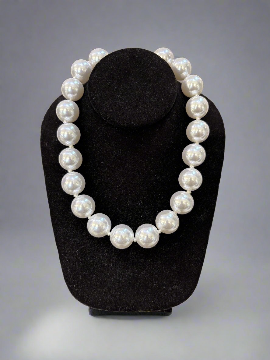 Kenneth Jay Lane Light Pearl 18" Necklace