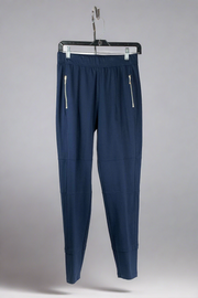 ELI Navy Blue Cotton Pants available at Mildred Hoit in Palm Beach.