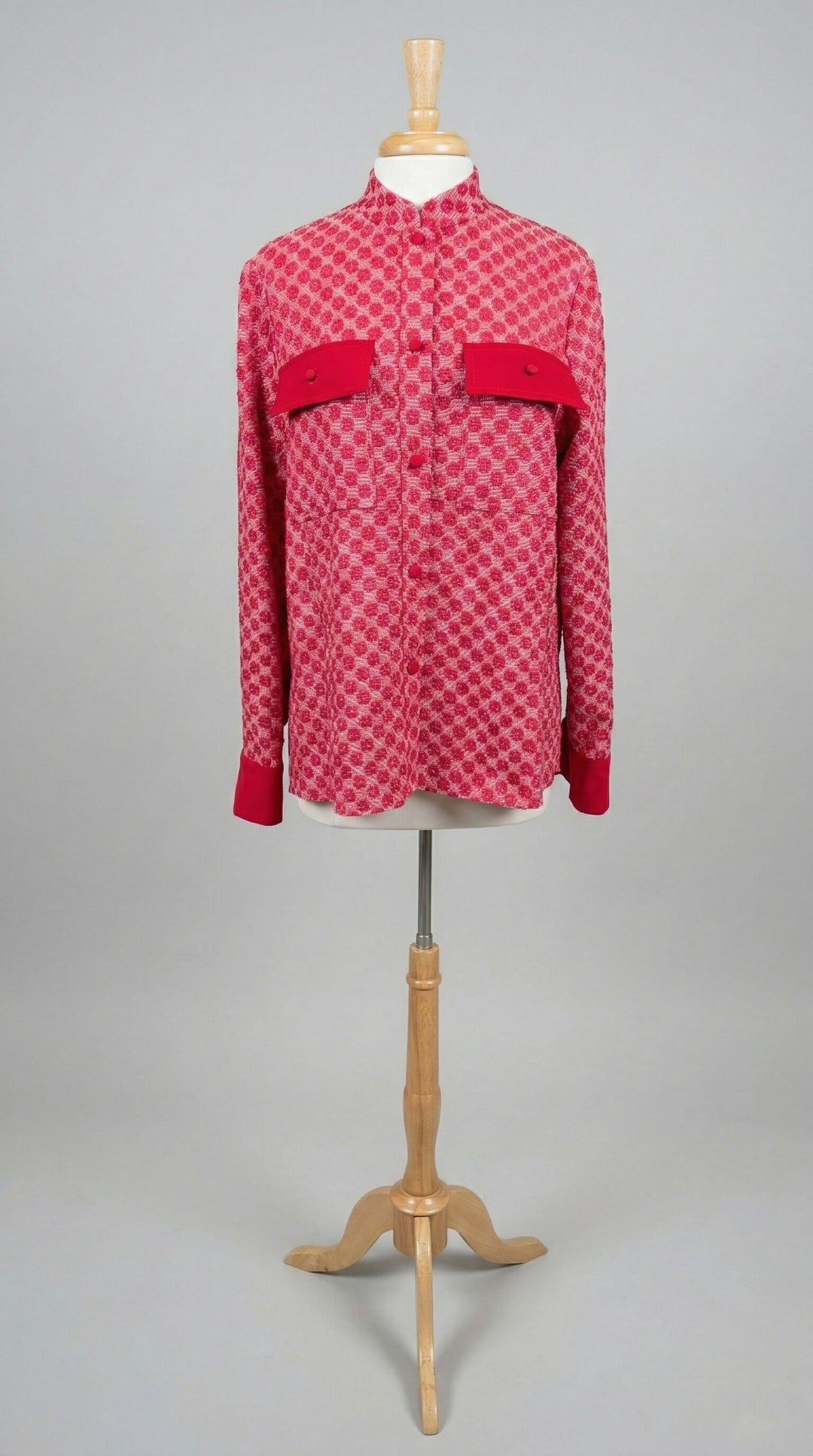 Emmelle Cargo Shirt in Ruby Floral - Mildred Hoit