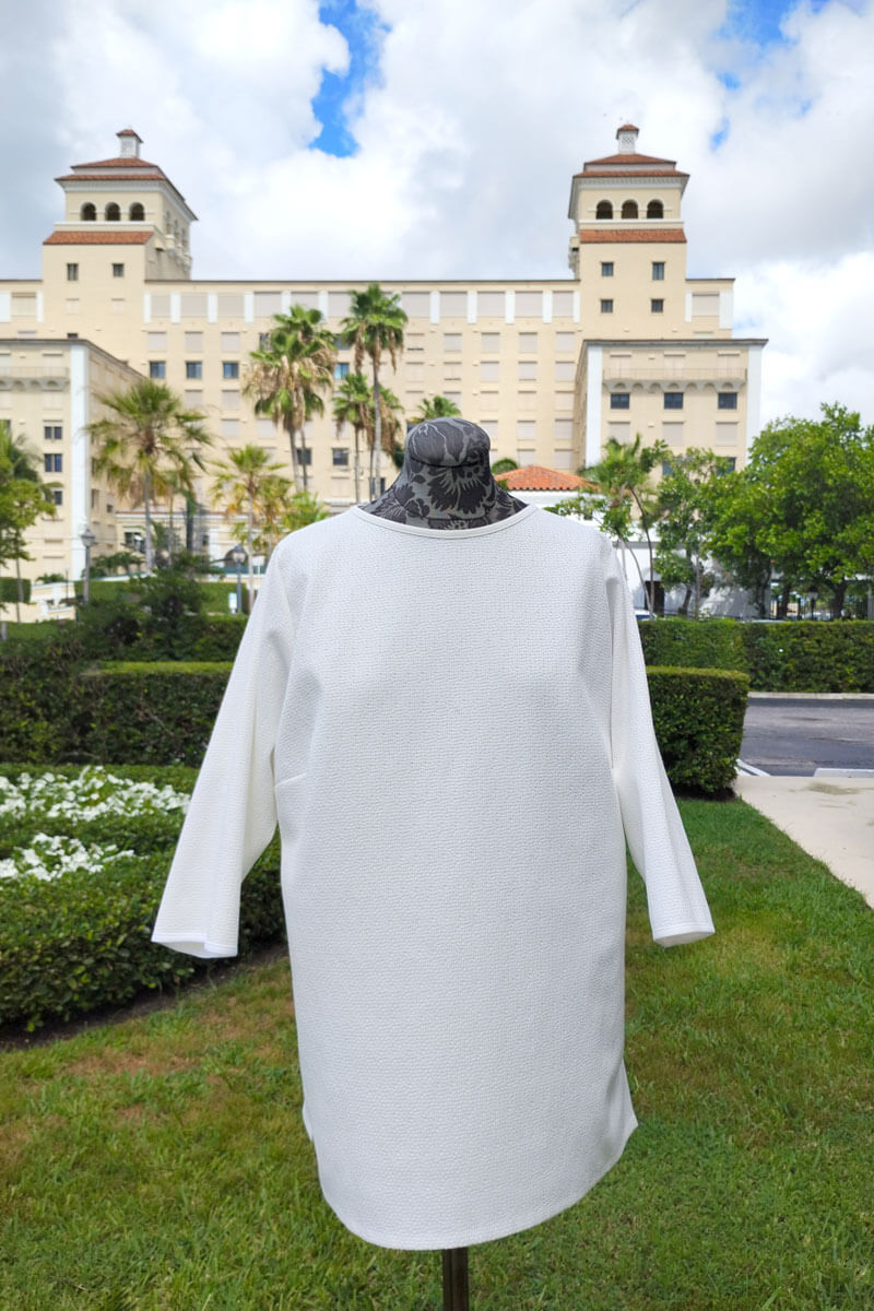 Emmelle Pique Tunic in Pearl - Mildred Hoit