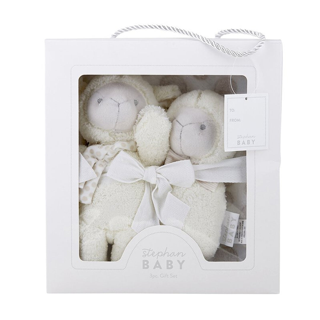 Lamb Blanket Toy Set