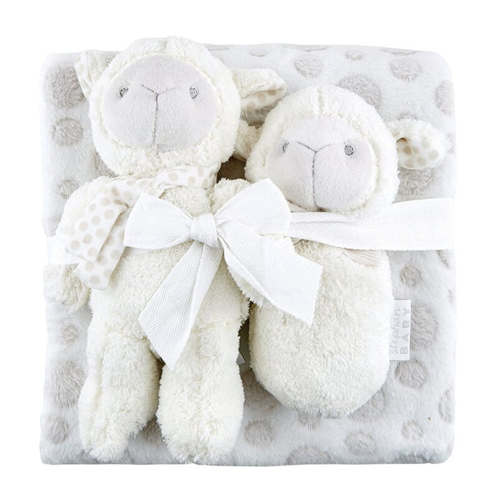 Lamb Blanket Toy Set