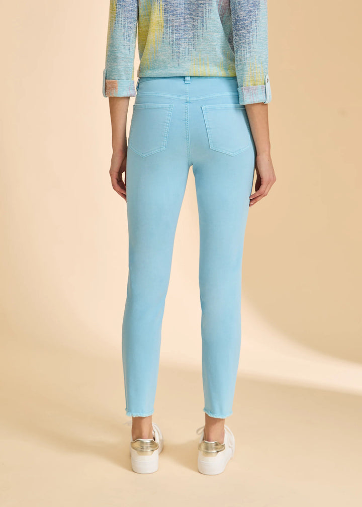Olivia Slim Ankle Pant in Pacific Blue