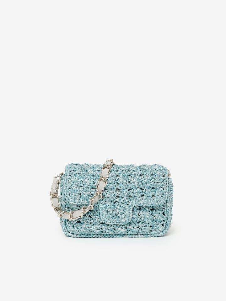 FEND Bag in Aqua & Silver - Mildred Hoit