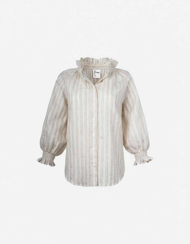 Fiona Shirt in Natural Stripe