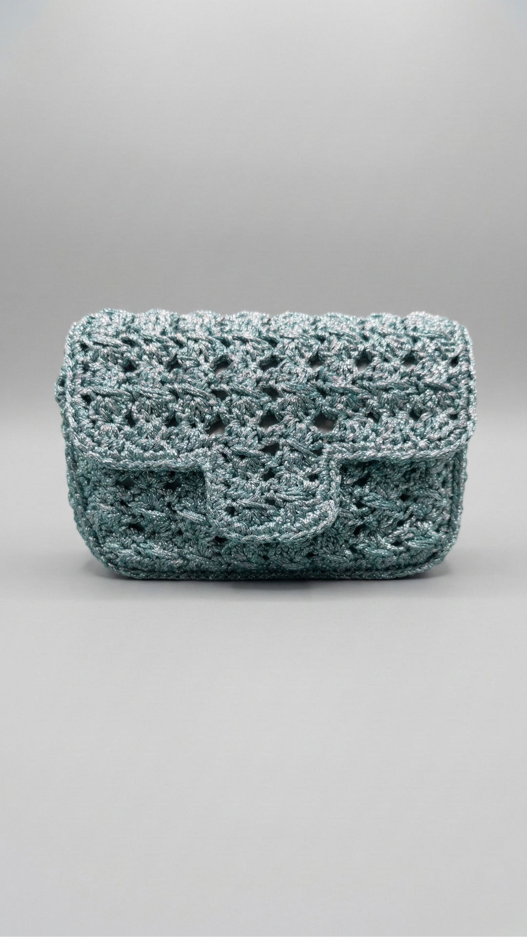 FEND Bag in Aqua & Silver - Mildred Hoit