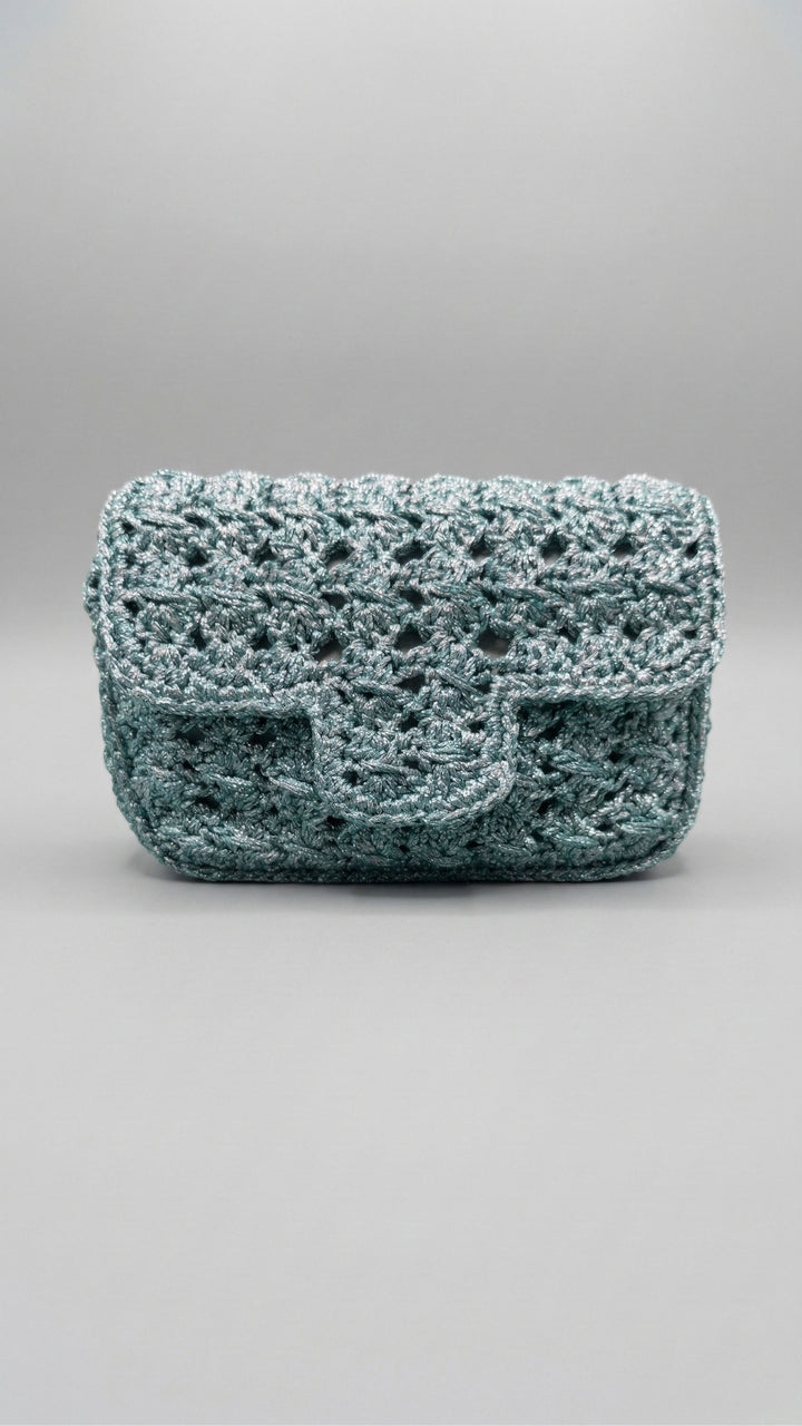 FEND Bag in Aqua & Silver - Mildred Hoit