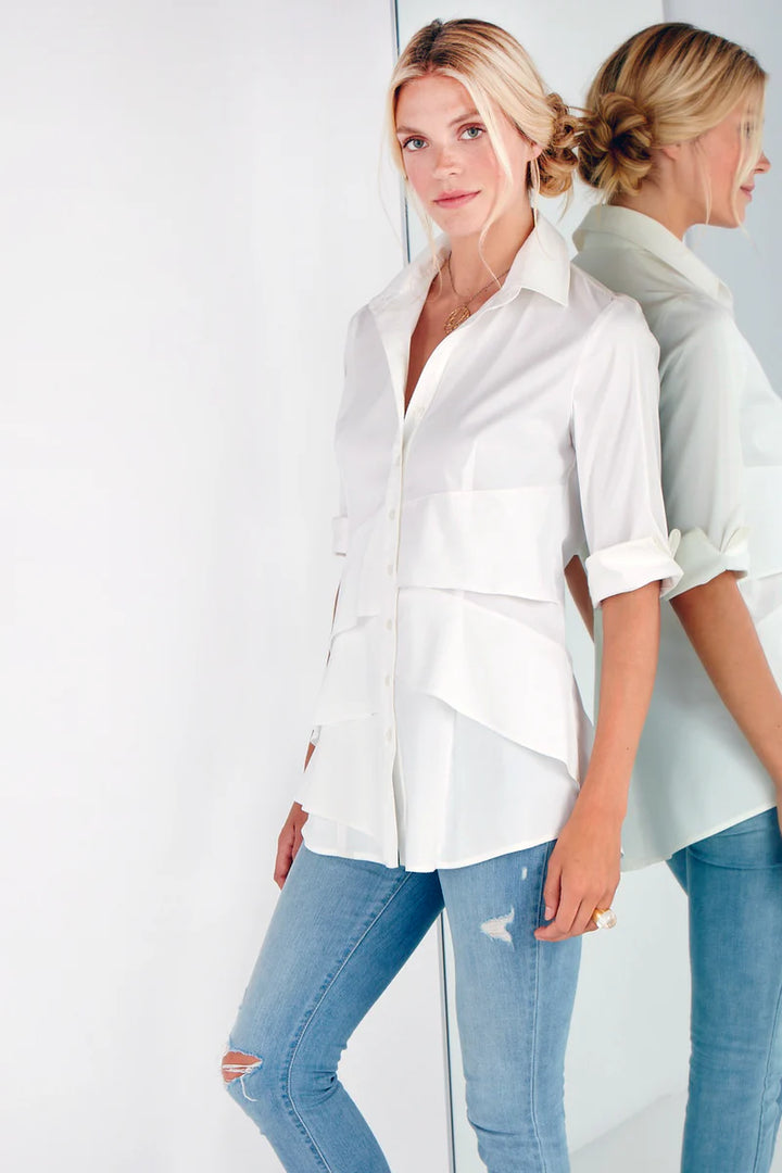 Jenna Tunic Top in White
