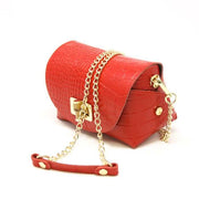 Small Leather Handbag in Red