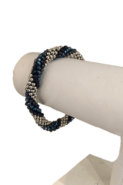 Meredith Frederick Gayle Blue and Silver Bracelet available at Mildred Hoit in Palm Beach.