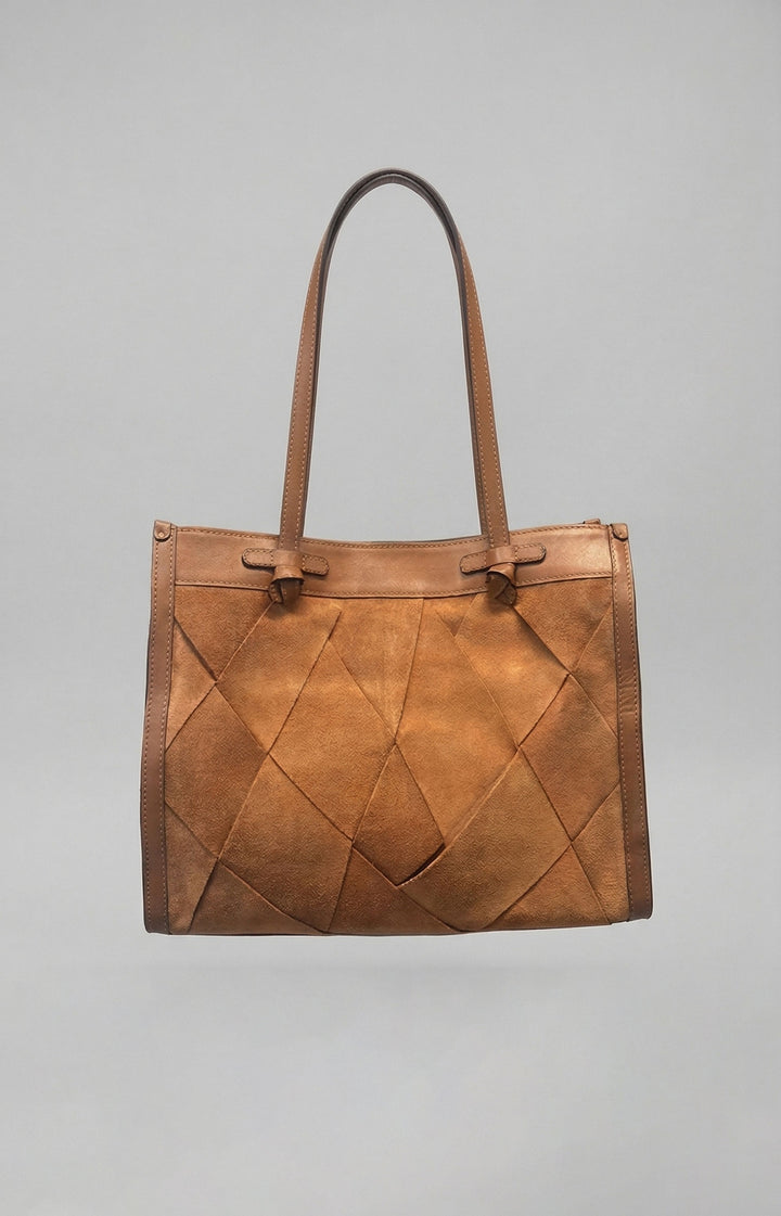 Gianni Chiarini Marcella Bag in Caramel Suede - Mildred Hoit