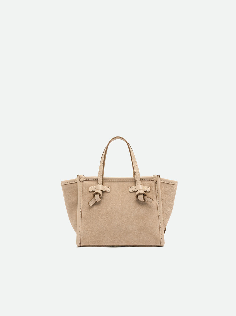 Gianni Chiarini Bag in Nude Suede & Leather - Mildred Hoit