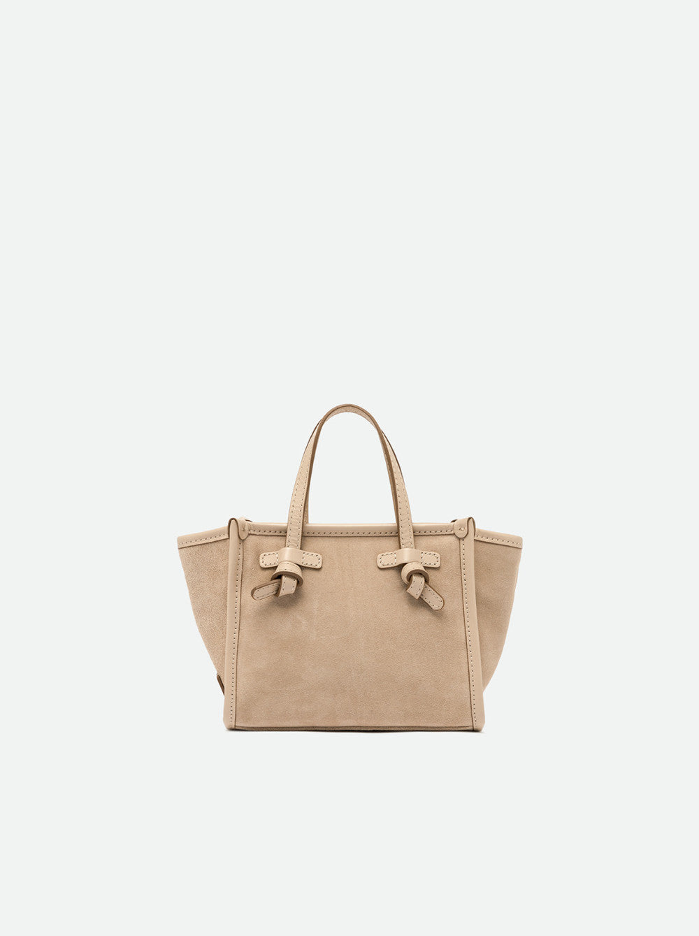 Gianni Chiarini Bag in Nude Suede & Leather - Mildred Hoit