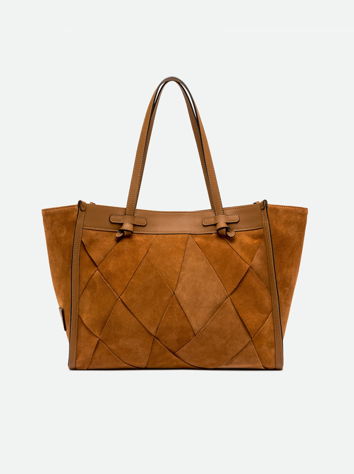 Gianni Chiarini Marcella Bag in Caramel Suede - Mildred Hoit