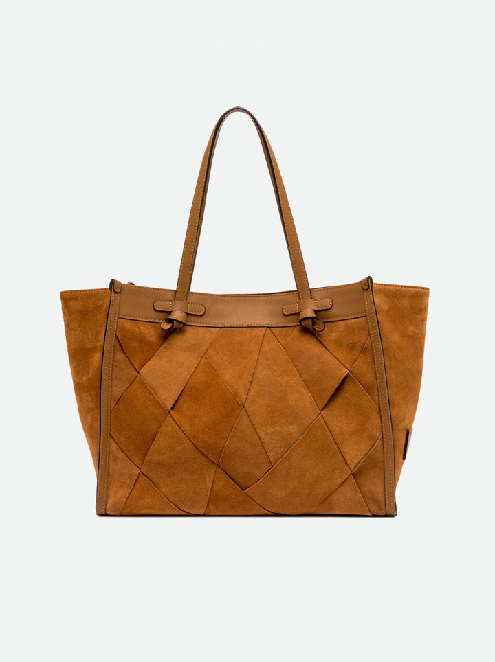 Gianni Chiarini Marcella Bag in Caramel Suede - Mildred Hoit