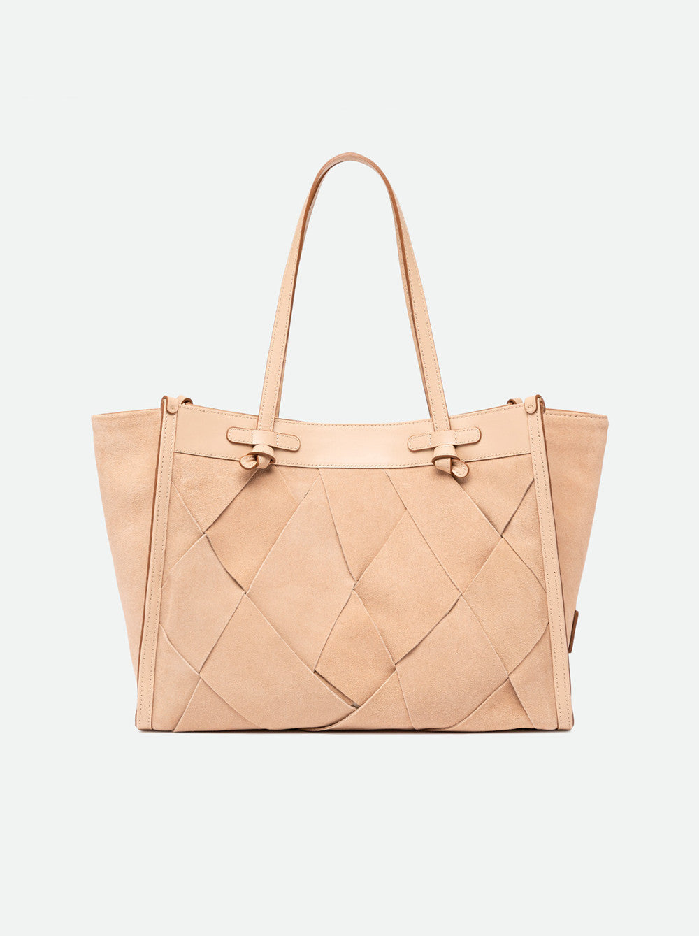 Gianni Chiarini Marcella Bag in Nude Suede - Mildred Hoit