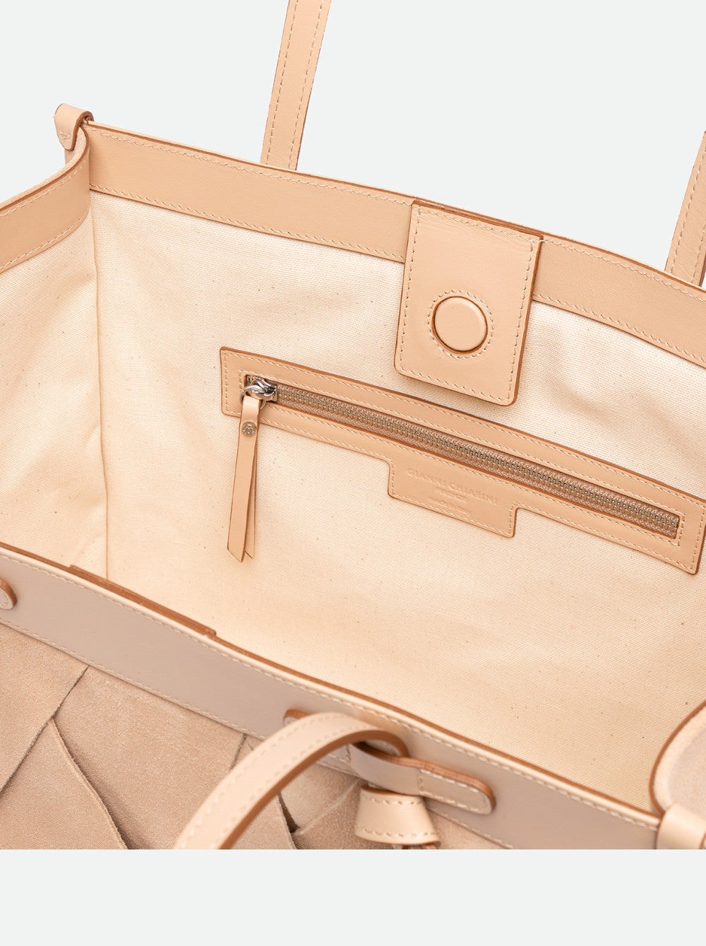 Gianni Chiarini Marcella Bag in Nude Suede - Mildred Hoit