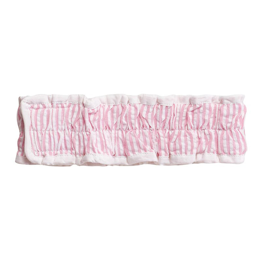 Pink Seersucker Spa Wrap & Seersucker Spa Headband Set