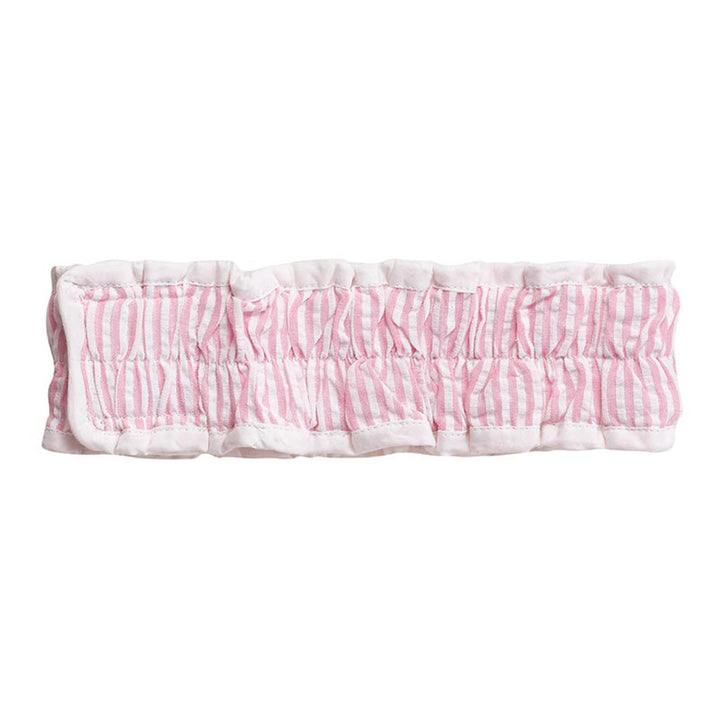 Pink Seersucker Spa Wrap & Seersucker Spa Headband Set