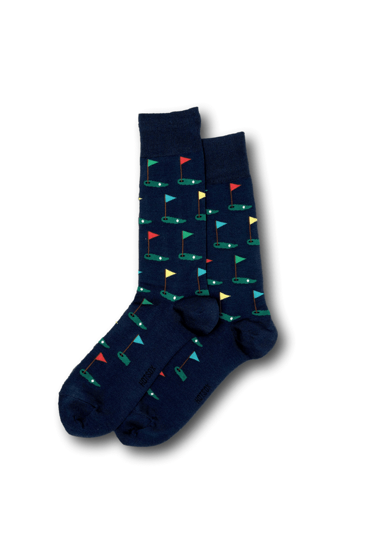 Men's Golf Themed Fashion Socks - Mildred Hoit