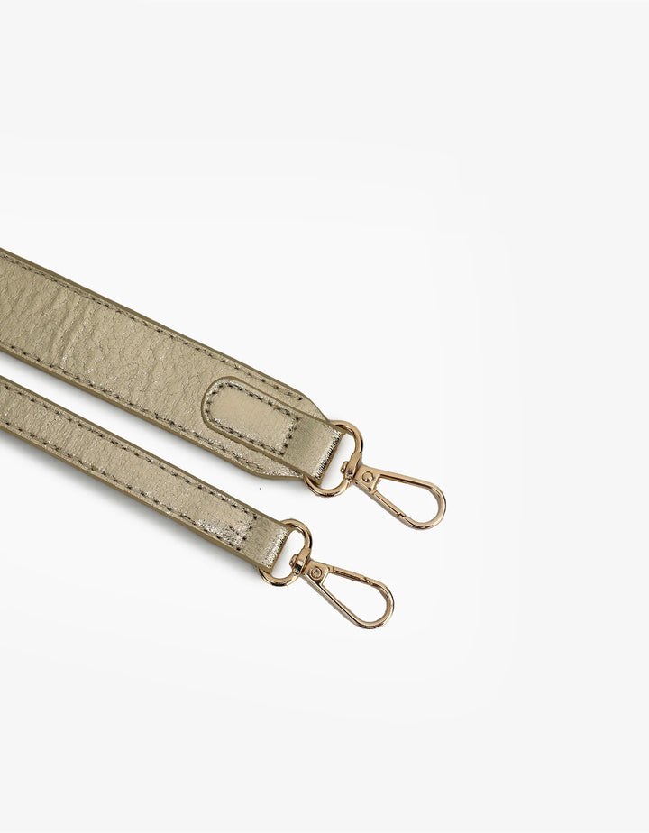 Hollace Mini Woven Tote in Hi Shine Gold - Mildred Hoit