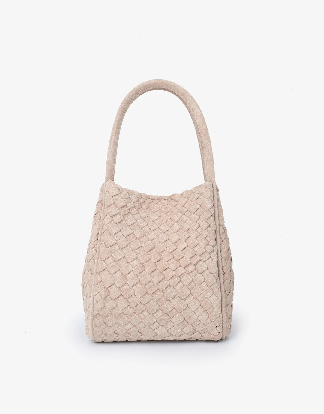 Hollace Mini Woven Tote in Faux Foundation Suede