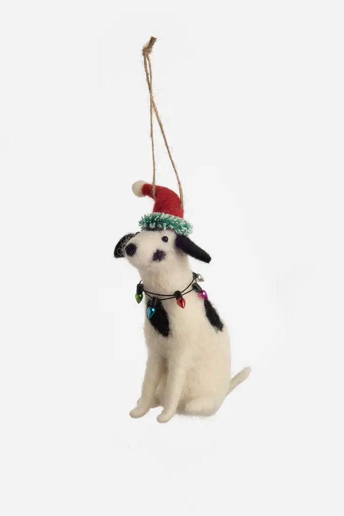 Dalmatian Holiday Felt Christmas Ornament - Mildred Hoit
