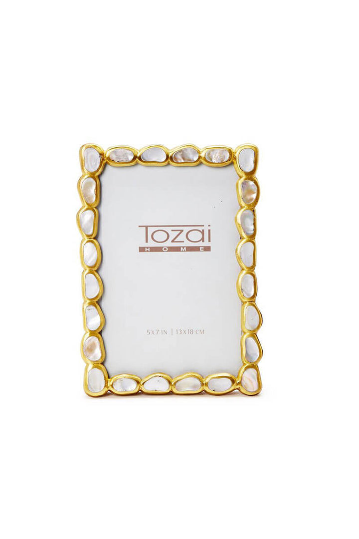 Keshi Mother of Pearl Photo Frame in Gift Box- 5X7