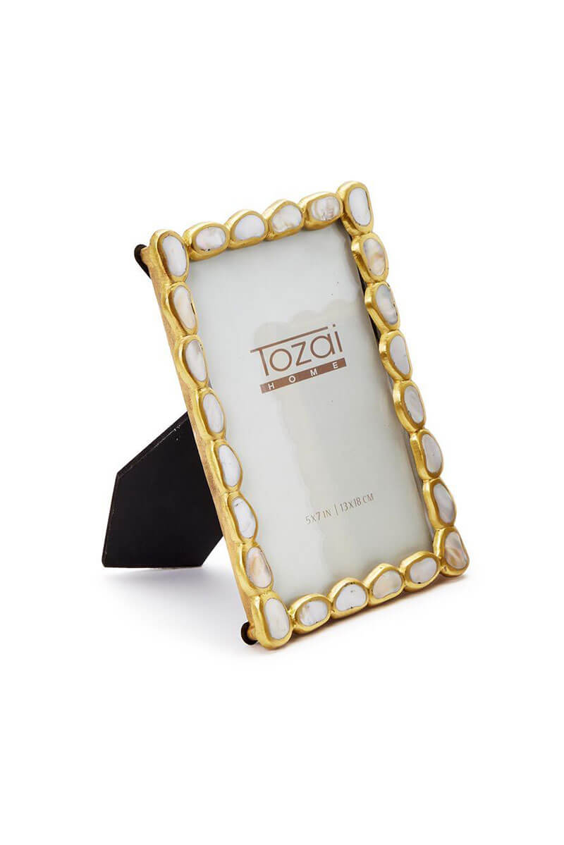 Keshi Mother of Pearl Photo Frame in Gift Box- 5X7