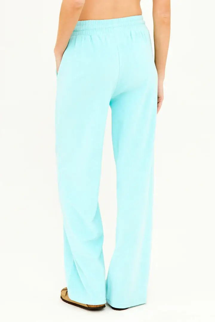 Terry Cloth Pant in Seagreen - Mildred Hoit