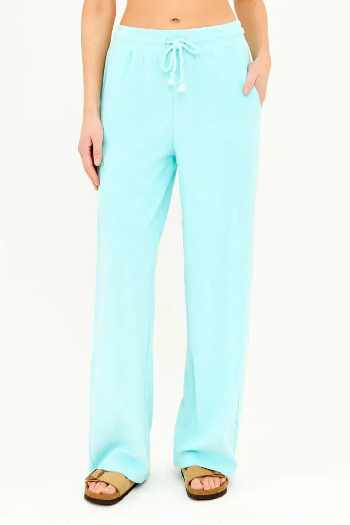 Terry Cloth Pant in Seagreen - Mildred Hoit