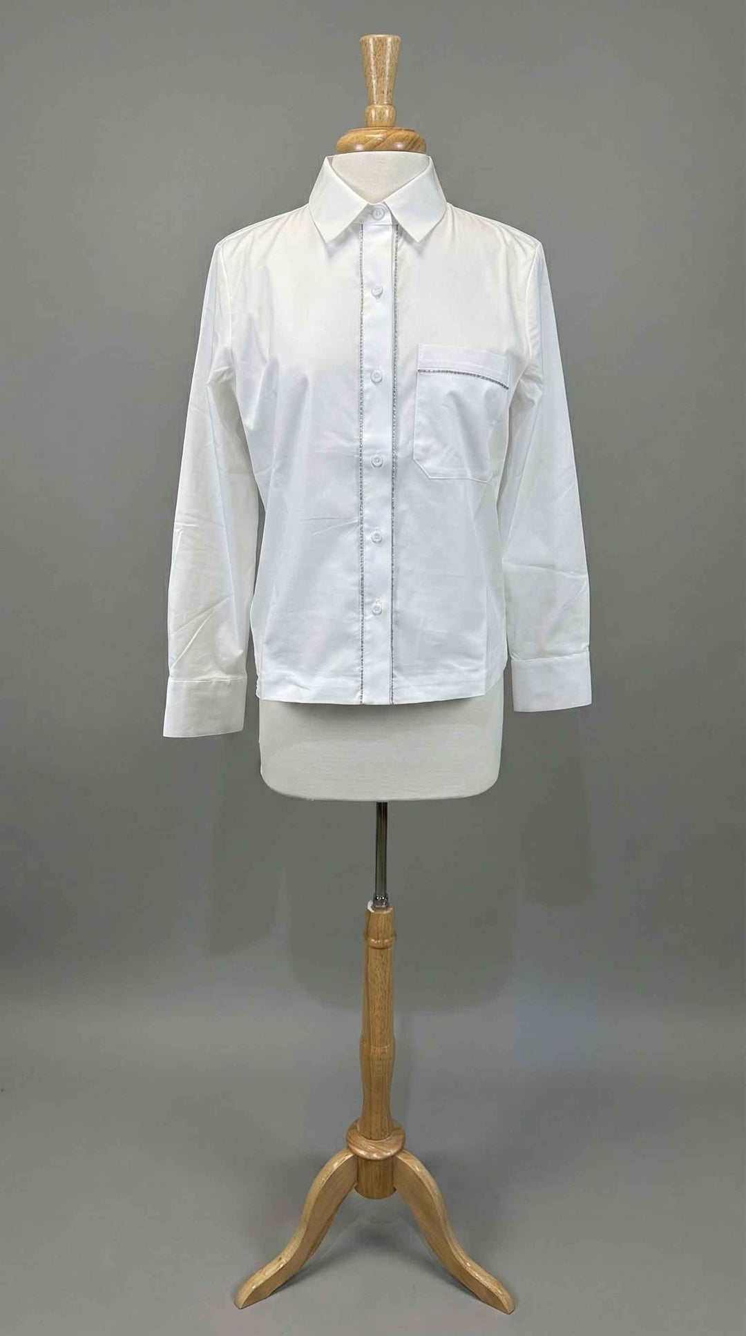Hinson Wu Venus Long Sleeve Shirt in White - Mildred Hoit