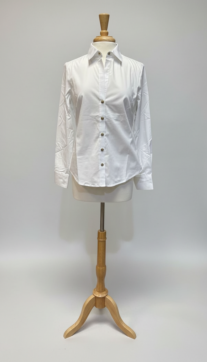 Hinson Wu Clarice Shirt in White - Mildred Hoit