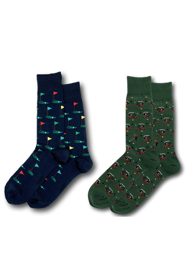 Men's Golf Themed Fashion Socks - Mildred Hoit