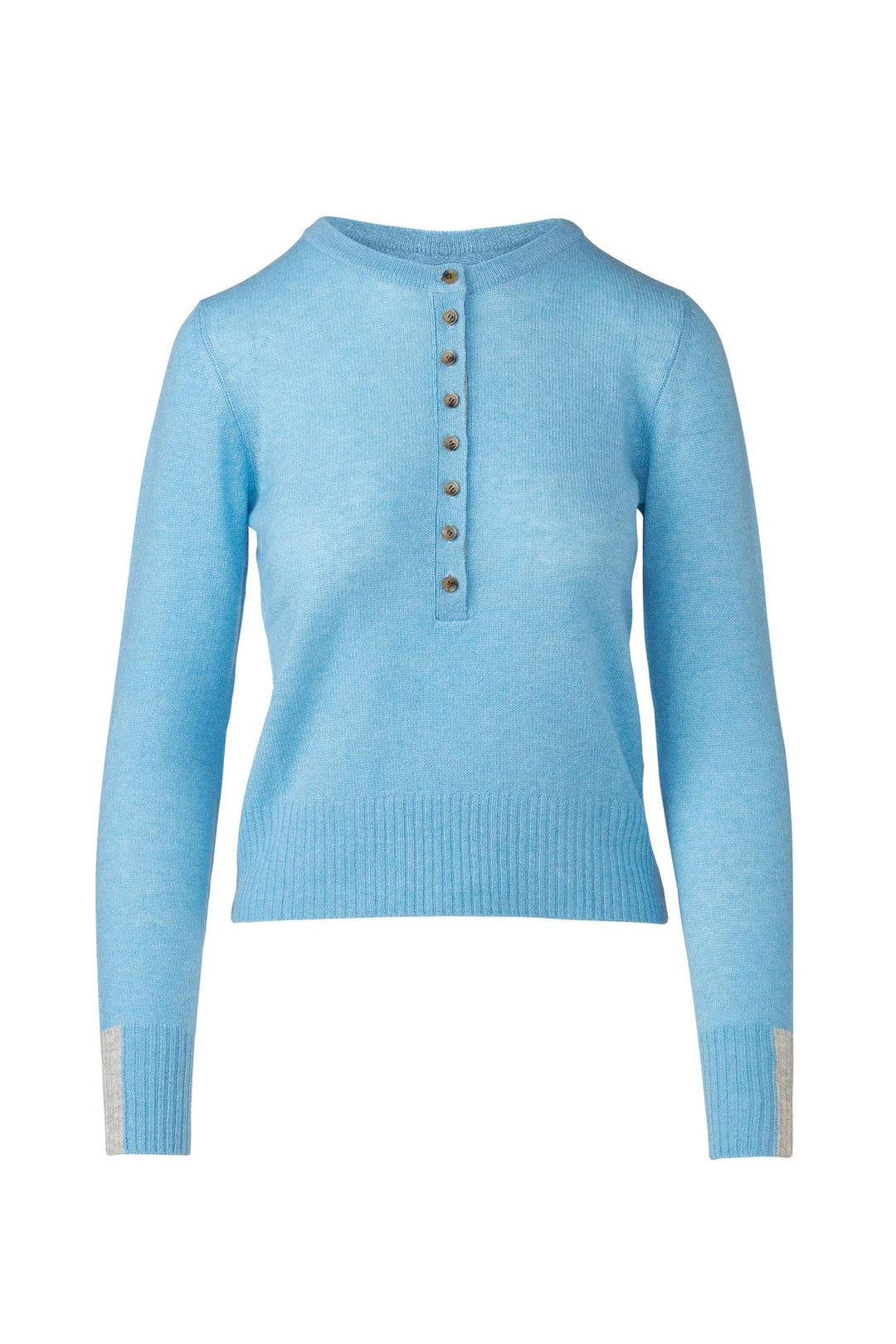 Crew Henley In Arctic & Frost - Mildred Hoit