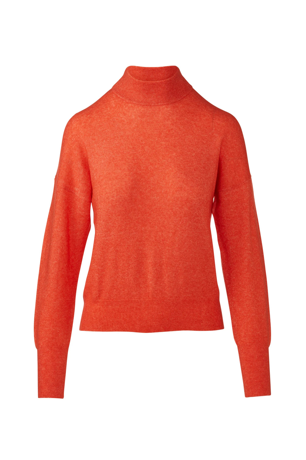 Lofty Mock Neck Sweater in Aperol - Mildred Hoit
