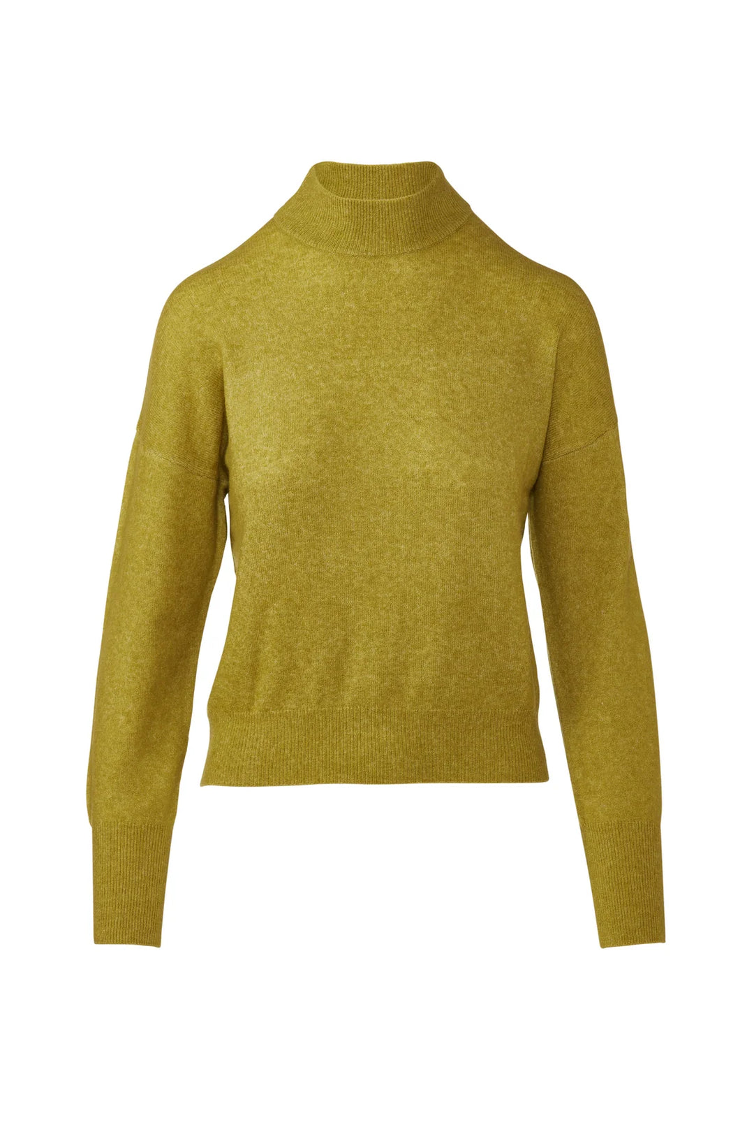 Lofty Mock Neck Sweater in Moss - Mildred Hoit