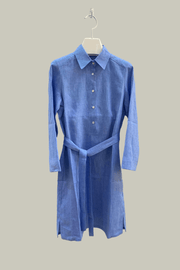 Linen Dress in Sky Blue available at Mildred Hoit in Palm Beach.