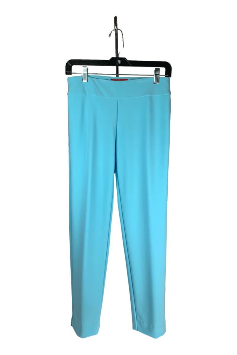 Krazy Larry Microfiber Pants in Aqua - Mildred Hoit