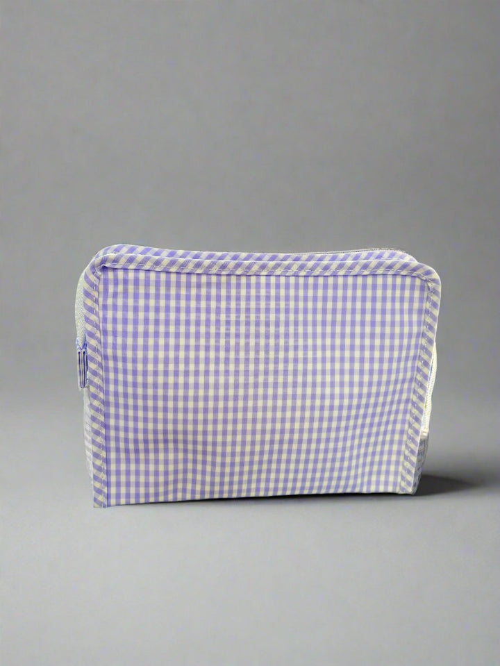 Roadie Medium Bag in Gingham Lilac - Mildred Hoit