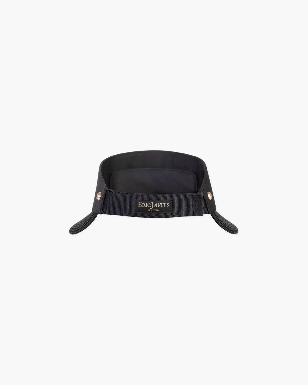 Eric Javits Champ Visor in Black - Mildred Hoit