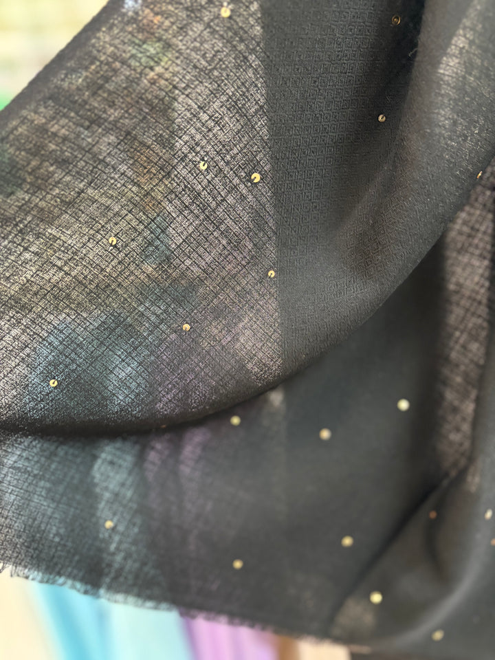 Janavi Black Seabed Splendor Shawl