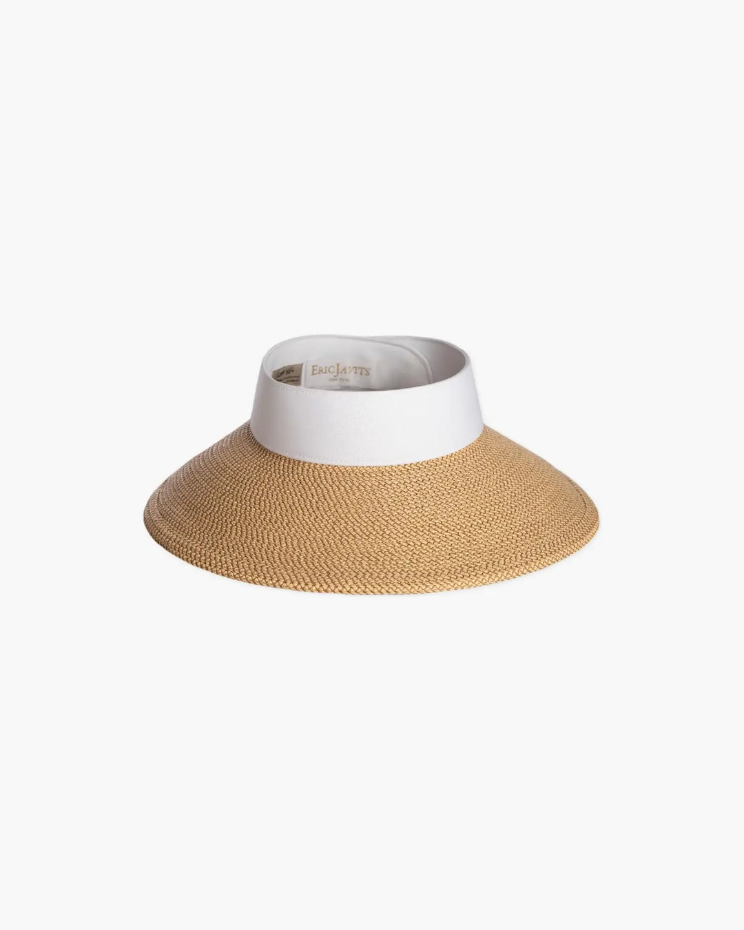 Eric Javits Squishee® Halo Visor in Peanut & White - Mildred Hoit