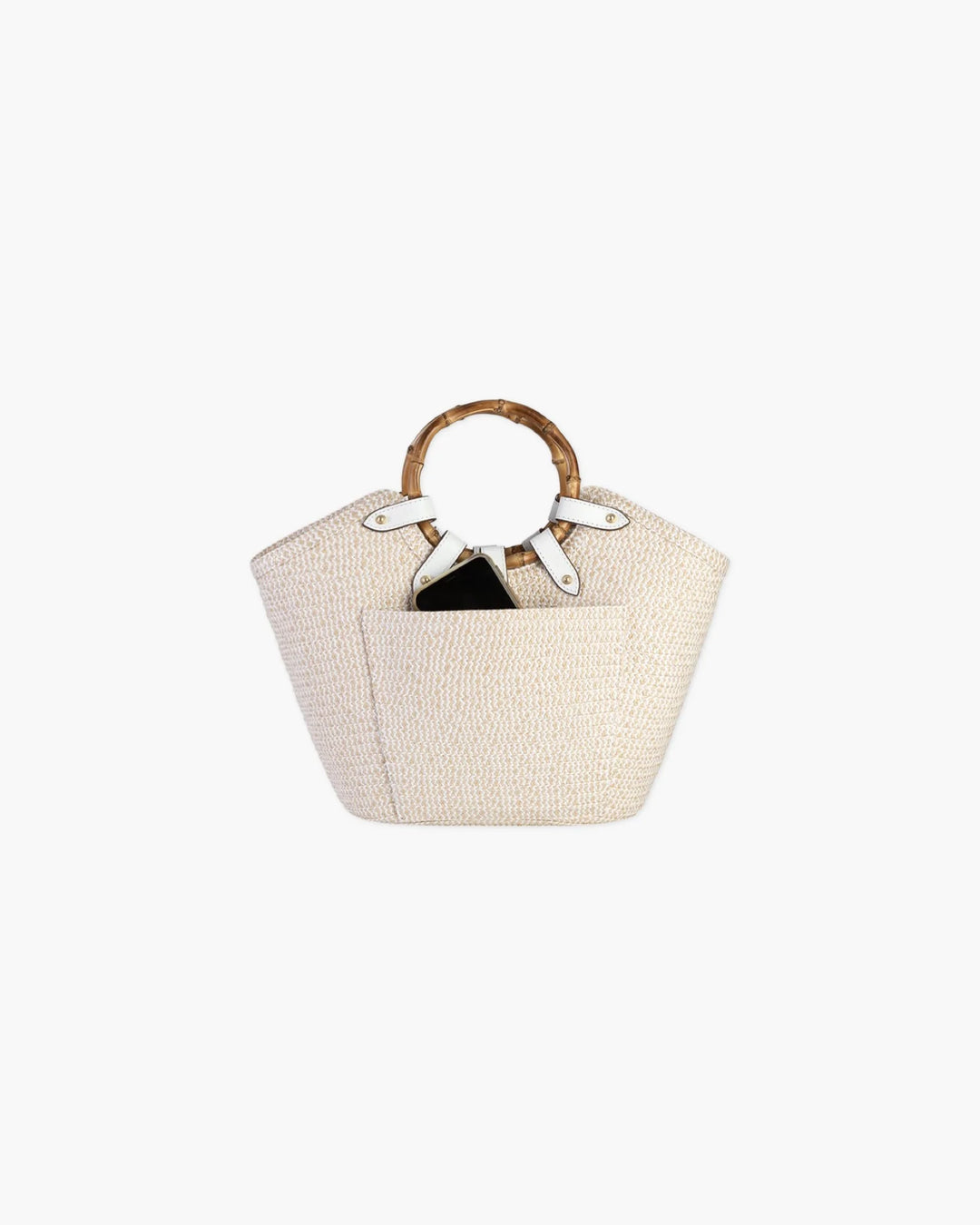 Eric Javits My Way Jr Bag in White Mix - Mildred Hoit