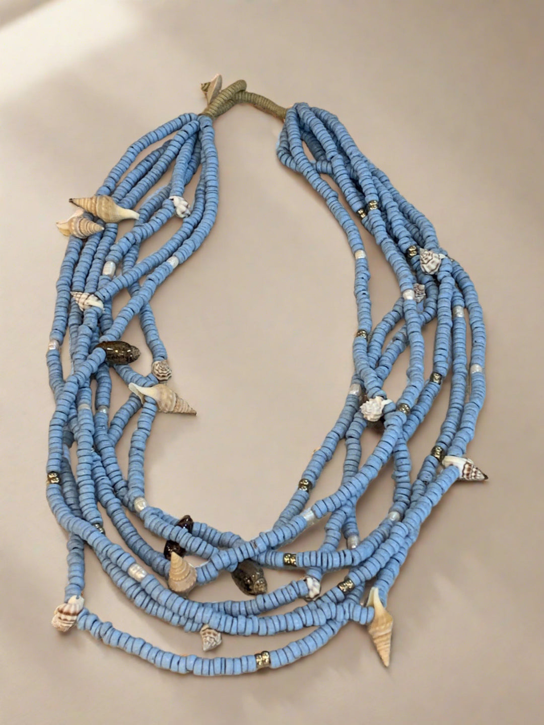 Light Blue Rainbow Necklace - Mildred Hoit