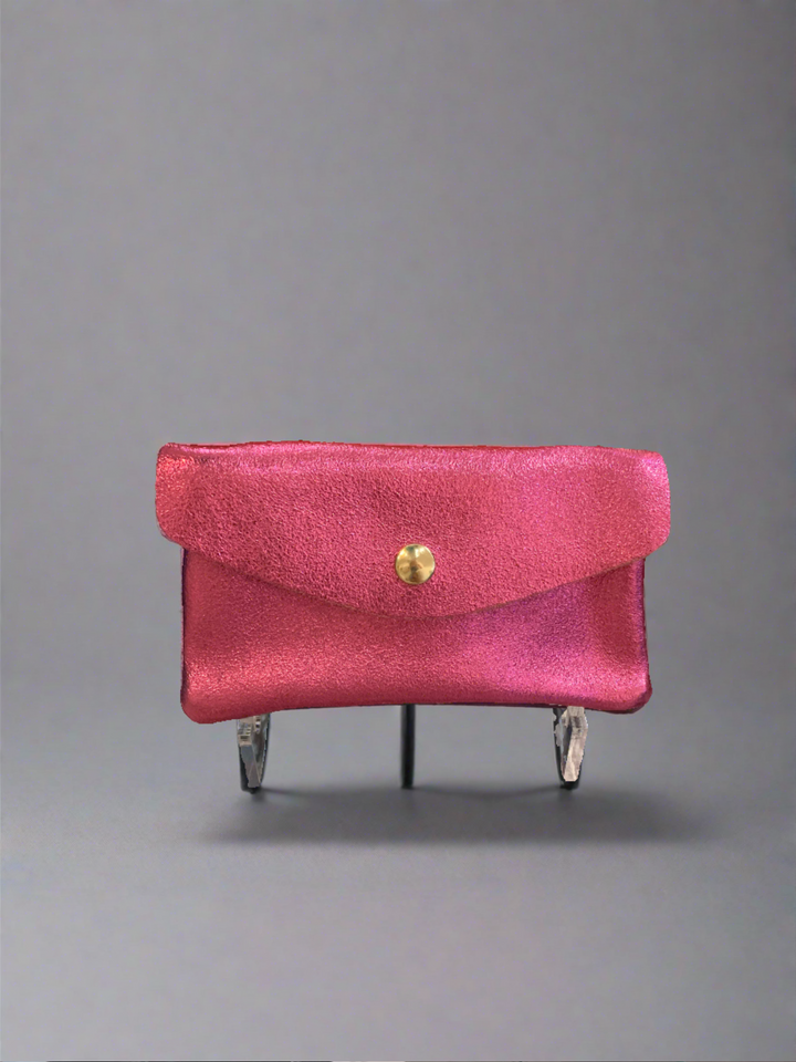 Metallic Pink Coin Wallet - Mildred Hoit