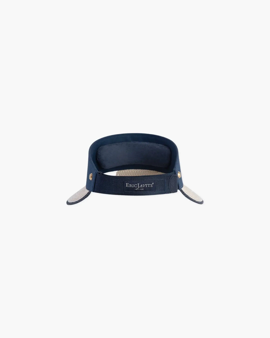 Eric Javits Champ Visor in White Mix & Navy